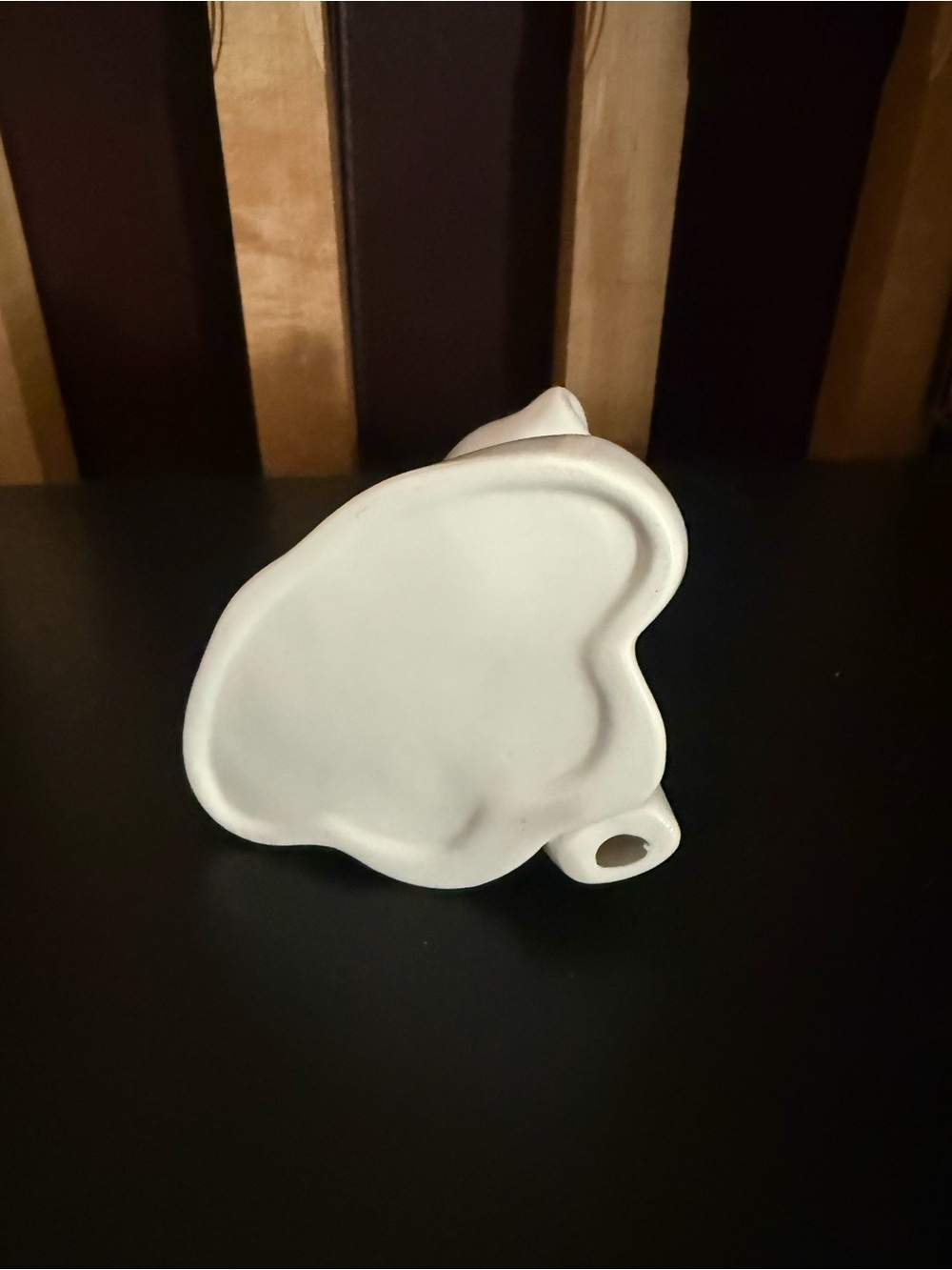 Contemporary White Ceramic Female Face Sculpture Vase - Picture 6 of 6